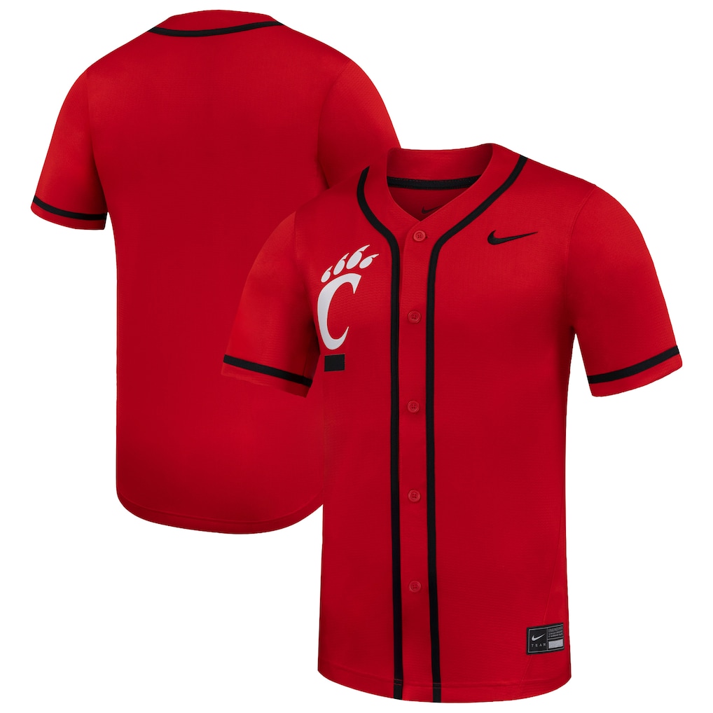 Men's Nike Red Cincinnati Bearcats Replica Baseball Jersey - Ujersey NHL