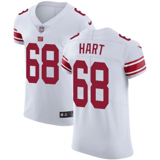 Men's Nike New York Giants #68 Bobby Hart White Vapor Untouchable Elite Player NFL Jersey - Ujersey