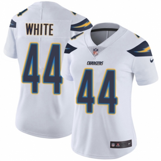 Women's Nike Los Angeles Chargers #44 Kyzir White Vapor Untouchable Elite Player NFL Jersey - Ujersey