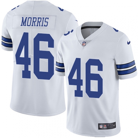 Men's Nike Dallas Cowboys #46 Alfred Morris White Vapor Untouchable Limited Player NFL Jersey - Ujersey