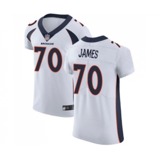 Men's Denver Broncos #70 Ja Wuan James White Vapor Untouchable Elite Player Football Jersey - Ujersey