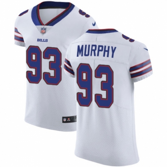 Men's Nike Buffalo Bills #93 Trent Murphy White Vapor Untouchable Elite Player NFL Jersey