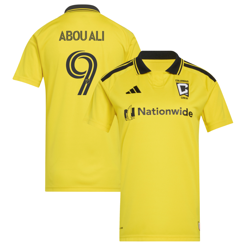 Women's Columbus Crew Wessam Abou Ali adidas Yellow 2026 The Crafted for Excellence Kit Replica Jersey - Ujersey