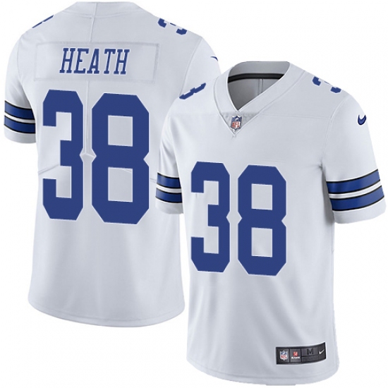 Men's Nike Dallas Cowboys #38 Jeff Heath White Vapor Untouchable Limited Player NFL Jersey - Ujersey