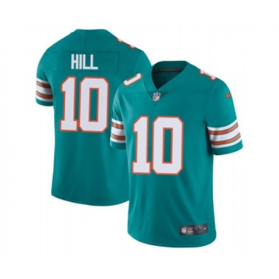 Men's Miami Dolphins #10 Tyreek Hill Aqua Color Rush Limited Stitched Football Jersey - Ujersey