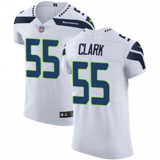 Men's Nike Seattle Seahawks #55 Frank Clark White Vapor Untouchable Elite Player NFL Jersey - Ujersey