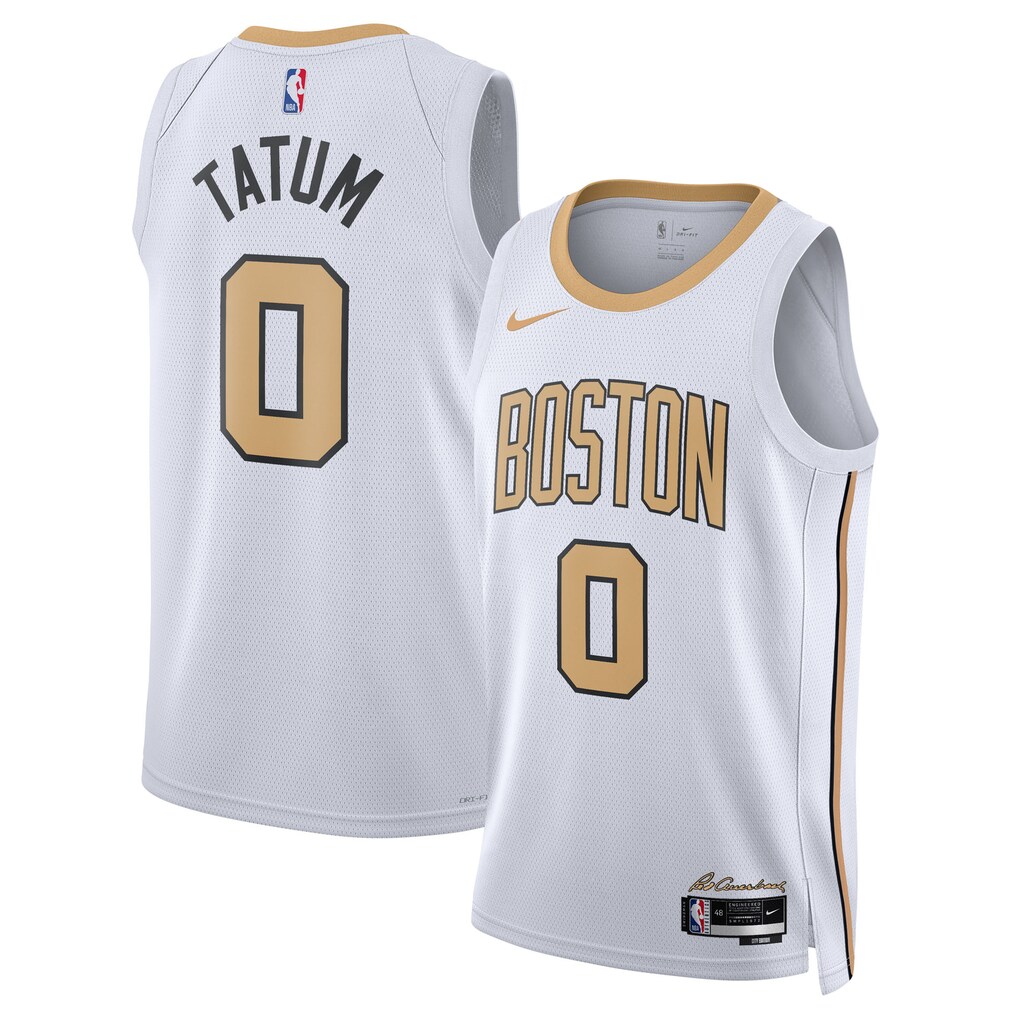Unisex Boston Celtics Jayson Tatum Nike White 2025/26 Swingman Jersey - City Edition - U-jersey