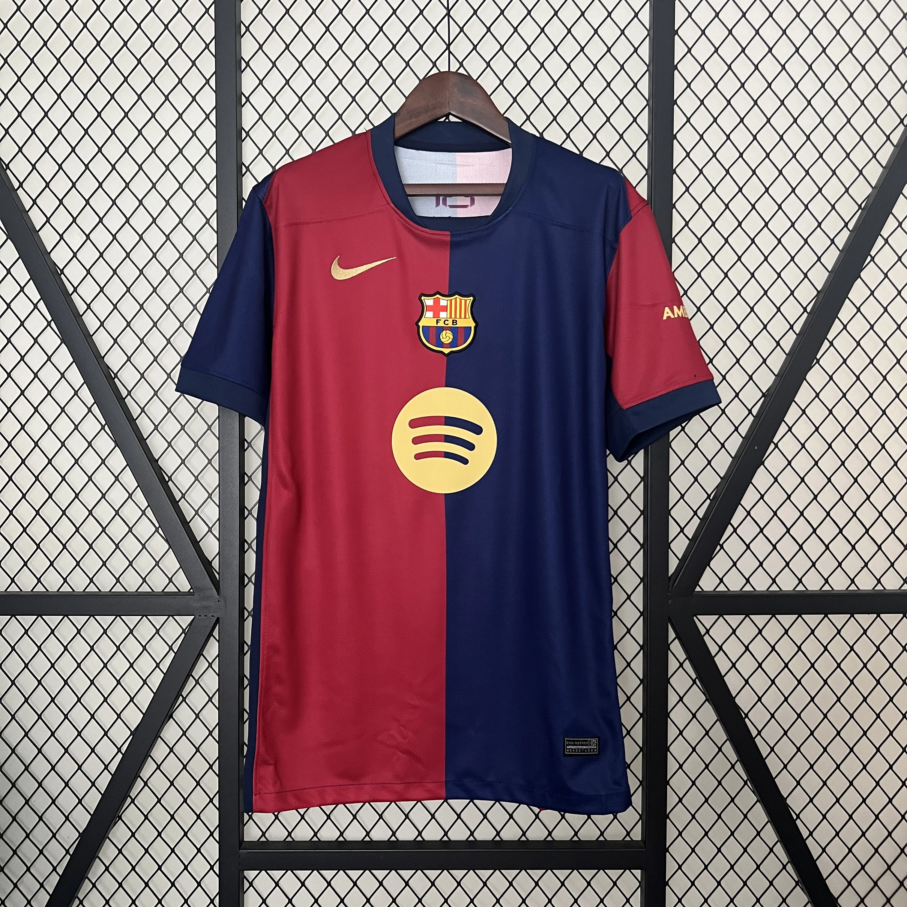 Barcelona Home Soccer Jersey 2024/25 - Spotify Logo Without Text - U-jersey