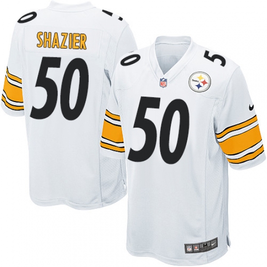 Men's Nike Pittsburgh Steelers #50 Ryan Shazier Game White NFL Jersey - Ujersey
