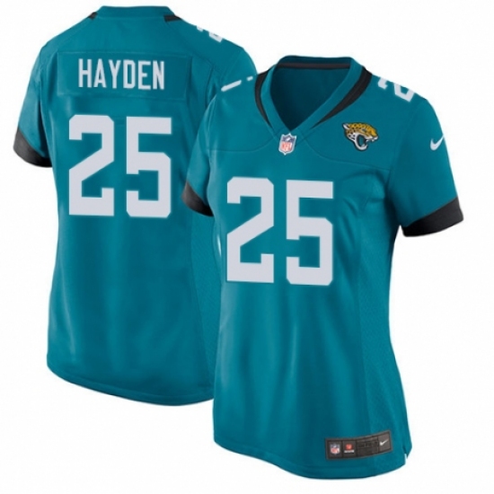 Women's Nike Jacksonville Jaguars #25 D.J. Hayden Game Black Alternate NFL Jersey