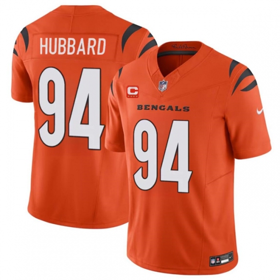 Men's Cincinnati Bengals #94 Sam Hubbard Orange 2024 F.U.S.E With 4-star C Vapor Untouchable Limited Football Stitched Jersey - Ujersey