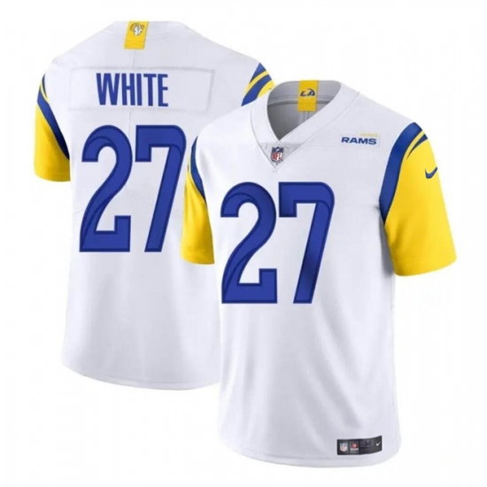 Youth Los Angeles Rams #27 Tre'Davious White White Vapor Untouchable Football Stitched Jersey - Ujersey