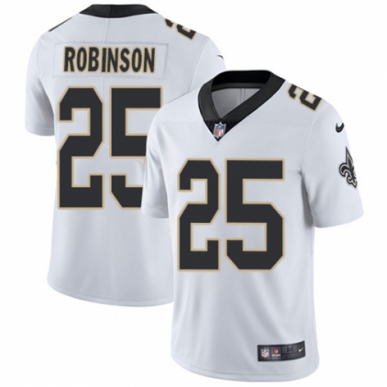 Men's Nike New Orleans Saints #25 Patrick Robinson White Vapor Untouchable Limited Player NFL Jersey - Ujersey