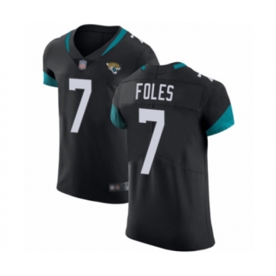Men's Jacksonville Jaguars #7 Nick Foles Black Team Color Vapor Untouchable Elite Player Football Jersey - Ujersey
