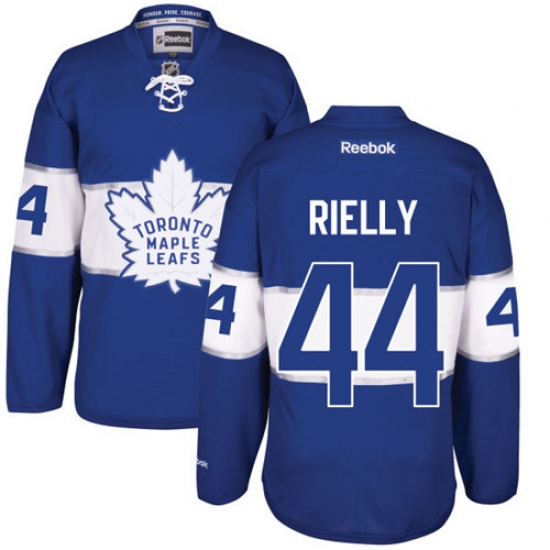 Men's Reebok Toronto Maple Leafs #44 Morgan Rielly Premier Royal Blue 2017 Centennial Classic NHL Jersey - Ujersey