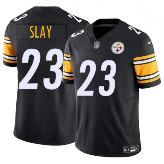 Men's Pittsburgh Steelers #23 Darius Slay Black 2025 F.U.S.E. Vapor Limited Football Stitched Jersey - Ujersey