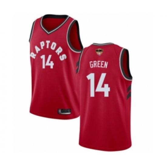 Youth Toronto Raptors #14 Danny Green Swingman Red 2019 Basketball Finals Bound Jersey - Icon Edition - Ujersey