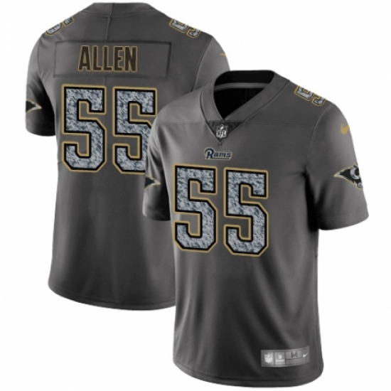 Youth Nike Los Angeles Rams #55 Brian Allen Gray Static Vapor Untouchable Limited NFL Jersey - Ujersey