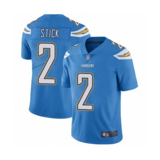 Youth Los Angeles Chargers #2 Easton Stick Electric Blue Alternate Vapor Untouchable Limited Player Football Jersey - Ujersey