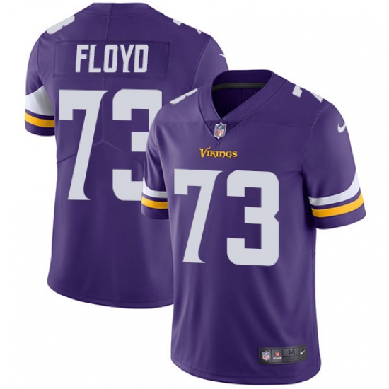 Men's Nike Minnesota Vikings #73 Sharrif Floyd Purple Team Color Vapor Untouchable Limited Player NFL Jersey - Ujersey