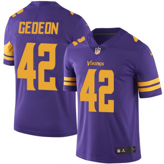 Youth Nike Minnesota Vikings #42 Ben Gedeon Limited Purple Rush Vapor Untouchable NFL Jersey - Ujersey