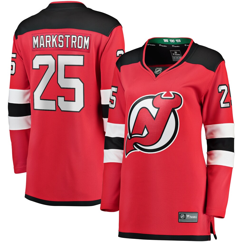 Women's New Jersey Devils Jacob Markstrom Fanatics Red Home Breakaway Jersey - ujerseystore