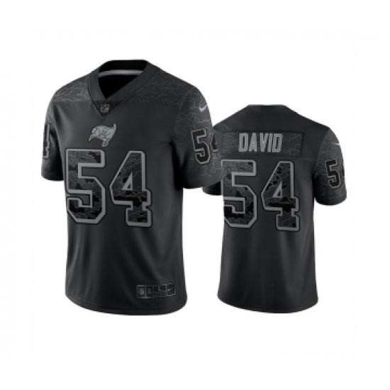 Men's Tampa Bay Buccaneers #54 Lavonte David Black Reflective Limited Stitched Jersey - Ujersey