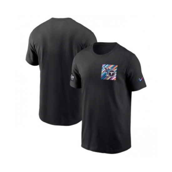 Men's Tennessee Titans Black 2023 Crucial Catch Sideline Tri-Blend T-Shirt - Ujersey