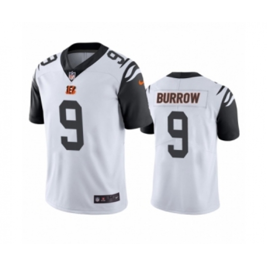 Cincinnati Bengals #9 Joe Burrow Color Rush Limited White Jersey - Ujersey