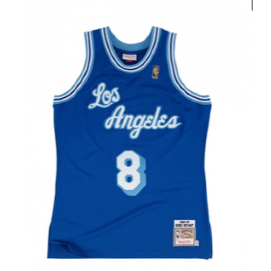 Los Angeles Lakers #8 Kobe Bryant Blue NBA Swingman Hardwood Classics Jersey - Ujersey