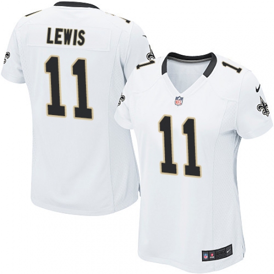 Women's Nike New Orleans Saints #11 Tommylee Lewis Game White NFL Jersey - Ujersey