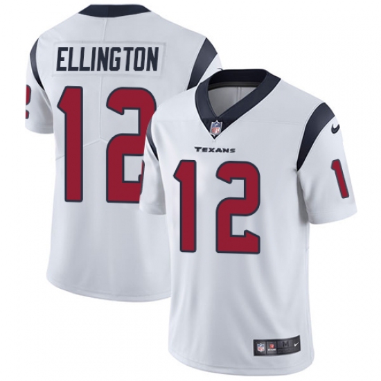 Men's Nike Houston Texans #12 Bruce Ellington White Vapor Untouchable Limited Player NFL Jersey - Ujersey
