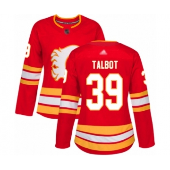Women's Calgary Flames #39 Cam Talbot Authentic Red Alternate Hockey Jersey - Ujersey