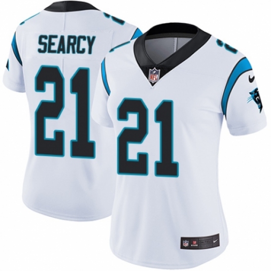 Women's Nike Carolina Panthers #21 Da'Norris Searcy White Vapor Untouchable Limited Player NFL Jersey - Ujersey