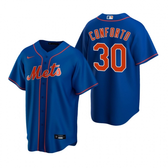 Men's Nike New York Mets #30 Michael Conforto Royal Alternate Stitched Baseball Jersey - Ujersey