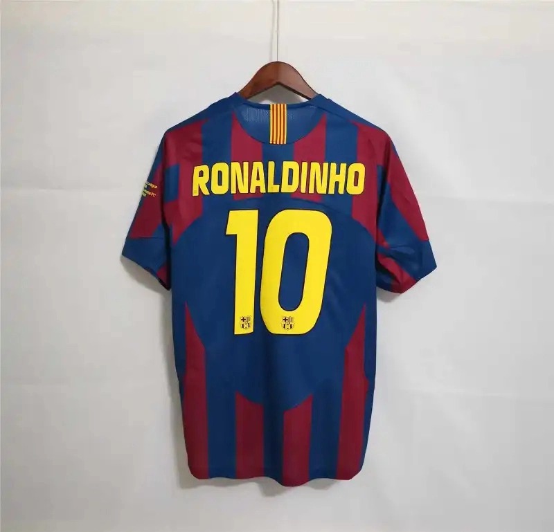 Barcelona Retro Jersey Home Soccer Shirt 2005-06 - Ujersey NHL
