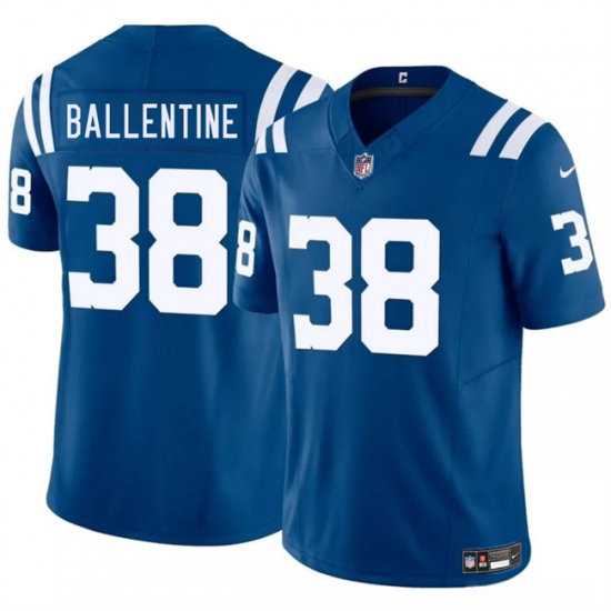 Men's Indianapolis Colts #38 Corey Ballentine Blue 2025 F.U.S.E. Vapor Limited Football Stitched Jersey - Ujersey