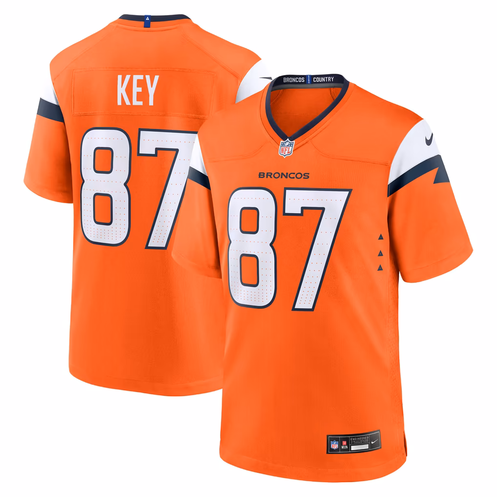 Men's Denver Broncos Dane Key Nike Orange Team Game Jersey - Ujersey