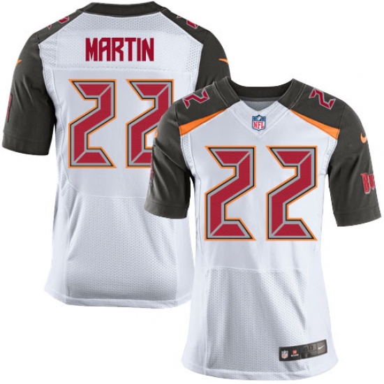 Men's Nike Tampa Bay Buccaneers #22 Doug Martin Elite White NFL Jersey - Ujersey