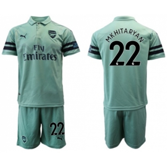 Arsenal #22 Mkhitaryan Away Soccer Club Jersey