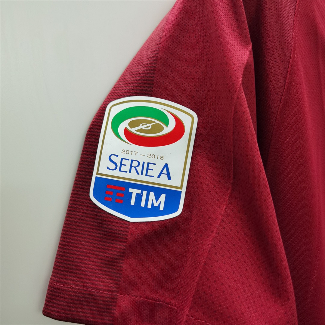 Roma Retro Soccer Jersey Home Custom Shirt 2017/18 - ujerseystore