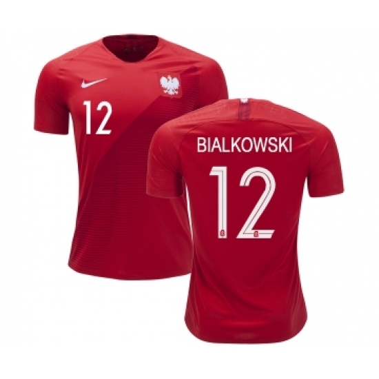 Poland #12 BIALKOWSKI Away Soccer Country Jersey