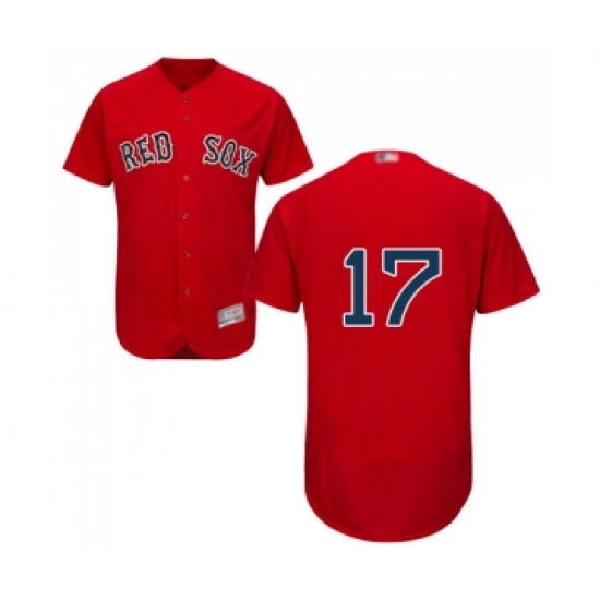 Men's Boston Red Sox #17 Nathan Eovaldi Red Alternate Flex Base Authentic Collection Baseball Jersey - Ujersey