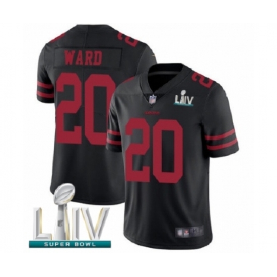 Men's San Francisco 49ers #20 Jimmie Ward Black Alternate Vapor Untouchable Limited Player Super Bowl LIV Bound Football Jersey - Ujersey