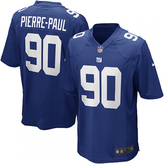 Men's Nike New York Giants #90 Jason Pierre-Paul Game Royal Blue Team Color NFL Jersey - Ujersey