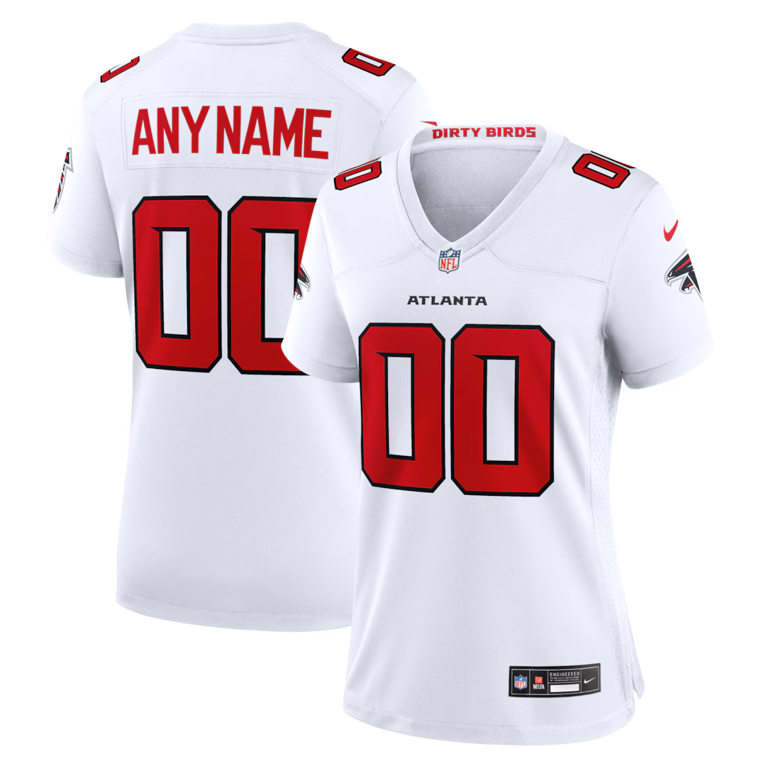 Women's Atlanta Falcons Nike White Custom Game Jersey