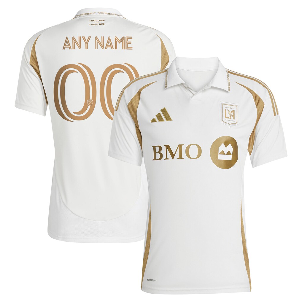 Men's LAFC adidas White 2025 Secondary Replica Custom Jersey - Ujersey