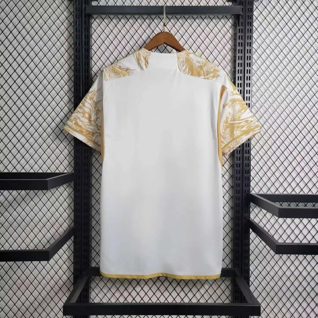Real Madrid Soccer Jersey Golden & White Custom Shirt 2023/24 - ujerseystore