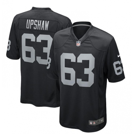 Men's Las Vegas Raiders #63 Gene Upshaw Black Vapor Football Stitched Jersey - Ujersey