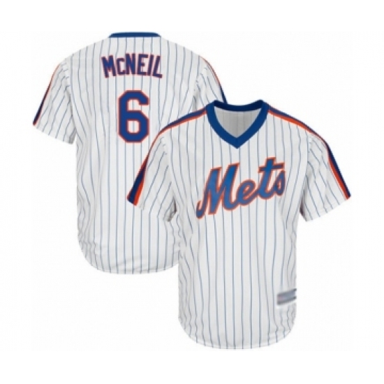 Youth New York Mets #6 Jeff McNeil Authentic White Alternate Cool Base Baseball Jersey - Ujersey